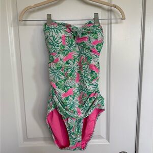 Like New Lilly Pulitzer Botanical Green One Piece size 4